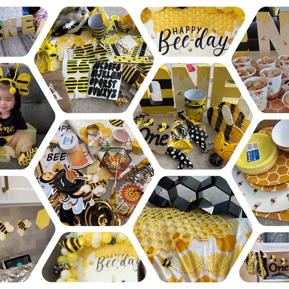First bee-day birthday party decorations HUGE LOT